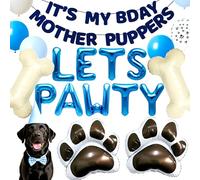 JeVenis Dog Birthday Party Balloon Garland Kit Puppy Party Decorations Lets Pawty Supplies Puppy Birthday Blue Dog Decorations