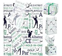JeVenis Golf Gift Wrap Tissue Paper Decorations for Sports Party Favors Golf Ball Themed Birthday Goodie Gifts Treat Wrapping Bags for Kids Men Team Supplies 50 Sheets
