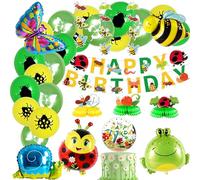 JeVenis Insects Party Supplies - Garden Birthday Decoration Bug Balloons