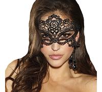 JeVenis Luxury Sexy Lace Eyemask Prom Mask Masquerade Ball Mask for Costume party Cosplay (Black-3)(Size: One Size)