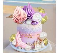 JeVenis Mermaid Cake Toppers Under the Sea Cake Decoration