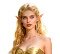 JeVenis Renaissance Elf Costume Lace Gloves Renaissance Headpiece