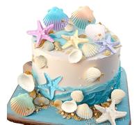 JeVenis Sea Animal Cake Decoration Birthday Ocean Themed Cake Decoration Sea Animal Cake Topper for Under Sea Themes Baby Shower Party Decor