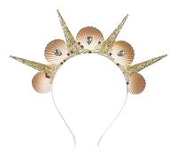 JeVenis Seashell Halo Crown Headpiece Mermaid Headband Seashell Crown Headband Siren Costume Women Cosplay Renaissance