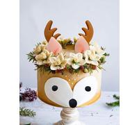 JeVenis Set of 2 Deer Cake Decoration Reindeer Toppers for Woodland Baby Shower and Birthday - Antlers and Ears Decor