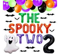 JeVenis Two Spooky Birthday Decorations Boo Im 2 Decoration Halloween 2nd Birthday Party Decorations Spooky Birthday Decorations Boo Im 2 Party Supplies