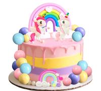 JeVenis unicorn cake decoration rainbow children's cake girls cake decoration children's party