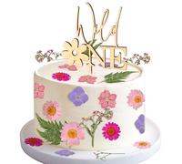 JeVenis Wildflower Cake Toppers Wild One Flower Cake Decor First Birthday Cake Toppers for Floral Wild One Birthday Party Decoration Supplies