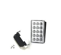 Jeviuwi Rear Reflector Bumper Light For Civic 15 LED Car Rear Bumper Flash Lights Diffuser Spoiler Driving Brake Signal Lamp(Clear shell)