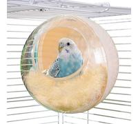 Jevnd Bird Nest for Cage Bite-resistant, Washable Clear Observation Small Bird House Hanging, Warm Bird Bed Plush Hut, Parakeet Nest to Lay Eggs Breeding Sleeping for Parrot Budgie Love Bird Canary