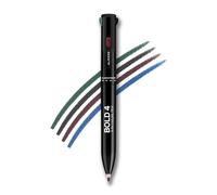 JEVR Bold 4-4-in-1 Kajal - Four Shades Black, Brown, Teal & Blue - Matte Finish, Rich Color Payoff, One-stroke Application, Travel Friendly & Easy to Use