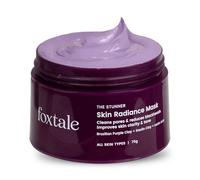 JEVR De-tan Face Pack, Clay Mask with Lactic Acid, Brazilian Purple Clay for Brightening, Cleans Pores, Removes Blackheads, Men & Women, All Skin Types, 75g