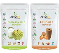 JEVR Fruit Pack Of 2 Chikoo Powder, Custard Apple Powder (200 GM Each) Fruits Powder Combo Pack - 400 GM