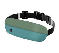 JEVRKAPZ Adjustable Running Belt Waist Pack, Fanny Pack For Working Out With Sweat Resistant Backing, Holds All iPhone Models, Green Blue, Gsp8802