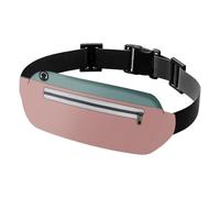 JEVRKAPZ UltraSlim Fanny Packs for Women Men Slim Running Belt Waist Pack Runners Bag Waterproof Money Belt, Blue Pink, 8801