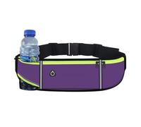 JEVRKAPZ UltraSlim Fanny Packs for Women Men Slim Running Belt Waist Pack Runners Bag Waterproof Money Belt, Purple, 1186