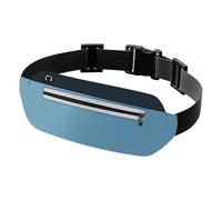 JEVRKAPZ UltraSlim Fanny Packs for Women Men Slim Running Belt Waist Pack Runners Bag Waterproof Money Belt, Blue, 8801