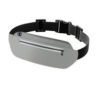 JEVRKAPZ UltraSlim Fanny Packs for Women Men Slim Running Belt Waist Pack Runners Bag Waterproof Money Belt, Gray, 8801