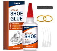 Jevvu Shoe Glue 35g, Instant Shoe Glue Sole Repair, Strong Super Shoe Goo, Clear Waterproof Quick Dry Adhesive for Sneakers, Boots, Heels, Handbags