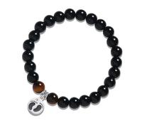 Jewanfix bracelet blessing gift for new mothers, the first Mother’s Day after childbirth, a footprint pendant bracelet for new parents, expectant mothers, 7 UK, Wax Rope, no gemstone