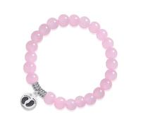 Jewanfix bracelet blessing gift for new mothers, the first Mother’s Day after childbirth, a footprint pendant bracelet for new parents, expectant mothers, 7 UK, Wax Rope, no gemstone