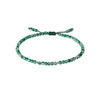 Jewboo Anklet Bracelets for Women Jewelry Adjustable 8.5-10 In,Moss Agate