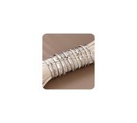 JeweBella 12 Pcs Silver Rings for Women Non Tarnish Stainless Steel O