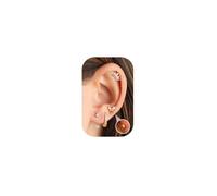 JeweBella 4 Pairs Dainty Earrings for Women Silver/Gold Stud Hoops Earrings Hypoallergenic Surgical Steel Flat Back Earrings Stacks Small Sleeper Huggies Cartilage Earrings Set for Ear Piercing