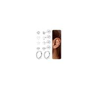JeweBella 4 Pairs G23 Titanium Earrings for Women Girls Silver Flatback Earrings Set Hypoallergenic Zirconia Opal Butterfly Small Stud Earrings Piercing Sleeper Cartilage Earrings for Sensitive Ears