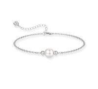 JeweBella Freshwater Pearl Bracelets for Womens Adjustable Handmade Pearl Bracelet Hand Chain 18K Gold/Rose Gold/White Gold Plated Elegant Beaded Jewellery Gifts for Women