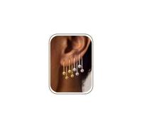 JeweBella Half Hoop Earrings for Women Girls Hypoallergenic 20G Stainless Steel Backless Sleeper Earrings Small Huggie Stud Earring Minimalist Drop Dangle Ball Screwback Studs Silver Gold