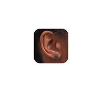 JeweBella Stud Earrings for Women Hypoallergenic 925 Sterling Silver Post Earrings Waterproof Silver Black 18K Gold Plated Flat Dot Earring Round Disc Earring Men 6/8mm