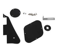 Jewecutger 1set Black Pickguard/Cavity/Switch Covers/Selector Plate//Screws for LP Guitar Style
