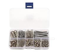 Jewecutger 204 Pcs Guitar Screw Kit 9 Types Assortment Set with Springs for Electric Guitar Bridge Pickguard Tuner Switch Neck Plate