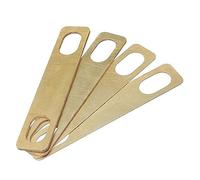 Jewecutger 4PCS Guitar Neck Plate Guitar Gasket Replacement Guitar Neck Shim Heightening Gasket Accessories (Golden)