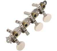 Jewecutger Machines Tuners Pegs Tuning Key with White Pearl Knobs 4L+4R for Mandolin