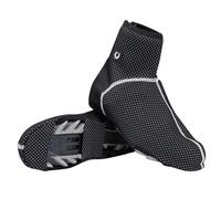 JEWEDECO 1 Pair Cycling Shoe Covers with Anti Scratch and Strong Pull Function, Size 41, Black, Warm Fleece Material for Outdoor Sports and Comfortable Riding