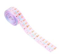 JEWEDECO 1 Roll DIY Ribbon Roll Grosgrain Ribbon Polyester Convenient to Storage Can Be Cut to Length for Flowers and Garlands Craft Projects