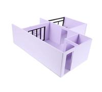 JEWEDECO 1 Set DIY Miniature Apartment Model Kit Scale Unfinished Architectural Model for Home Visualization Easy Assembly Crafting for Family and Hobbyists for Apartment Layouts and