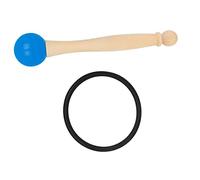 JEWEDECO 1 Set Singing Bowl Mallet with Rubber Head and Comfortable Wooden Handle for Beginners and Professionals Portable Music Bowl Mallet for All Performance Types