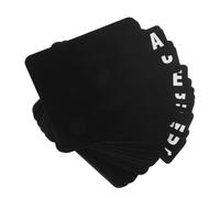 JEWEDECO 1 Set Vinyl Record Dividers A-Z DVD CD File Alphabet Organizer Dividers with Alphabetical Tabs Storage Record Holder Index Card for Albums File(Black)