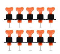 JEWEDECO 100 Pcs Tile Leveling System Plastic Tile Spacers with Wear-Resistant Surface and Easy Attachment for Wall Buildings and Building Floor Installation