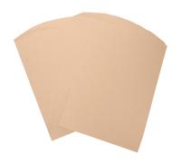 JEWEDECO 100 Sheets Self-Adhesive Kraft Paper Labels A4 Size Brown Construction Paper for Scrapbooking and Schools Easy to Peel and Stick Printable Address Mailing Labels
