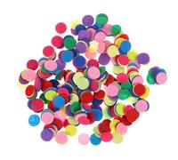 JEWEDECO 1000pcs Nonwoven Fabric Round Gaskets for Hairpin DIY Craft with Smooth Surface and Easy to Stick Glue, Assorted Colour Hairdressing Accessories for Making Hair Random Color