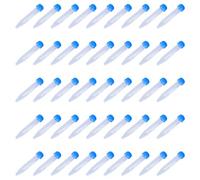 JEWEDECO 100pcs Conical Plastic Test Tubes Laboratory Centrifuge Tubes 10ml with Seal Caps Practical Scale Precise Measurement for Biochemistry and Molecular Biology