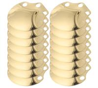 JEWEDECO 100pcs Golden Dragon Medieval Armor Scales Lightweight Corrosion-resistant Plates for DIY Armor Making Cosplay Costume Materials Knight Reenactments and Fantasy Larp Supplies