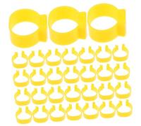JEWEDECO 100pcs Lightweight Poultry Feet Rings for Chicks and Small Poultry Breed Open Clip Leg Bands for Identification and Marking in Chicken Duck and Goose Farming Random Random Color