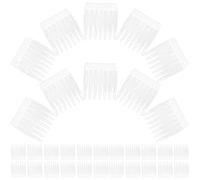 JEWEDECO 100pcs Plastic Wig Net Clips with 7-tooth Comb Design for Easy Wig Fixing and Secure Hold Sturdy Hair Accessories and Daily Use
