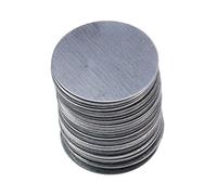 JEWEDECO 100pcs round Double-sided Adhesive Sheet Iron Plates for Eyeshadow Case and Makeup Tool, Metal Material Decoration, Suitable for Home Use by Women