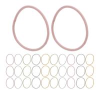 JEWEDECO 100pcs Seamless Elastic Hair Ties for Thin and Stretchy Plastic Hair Bands with Secure Hold Simple and Fashionable Ponytail Holders for Everyday Use